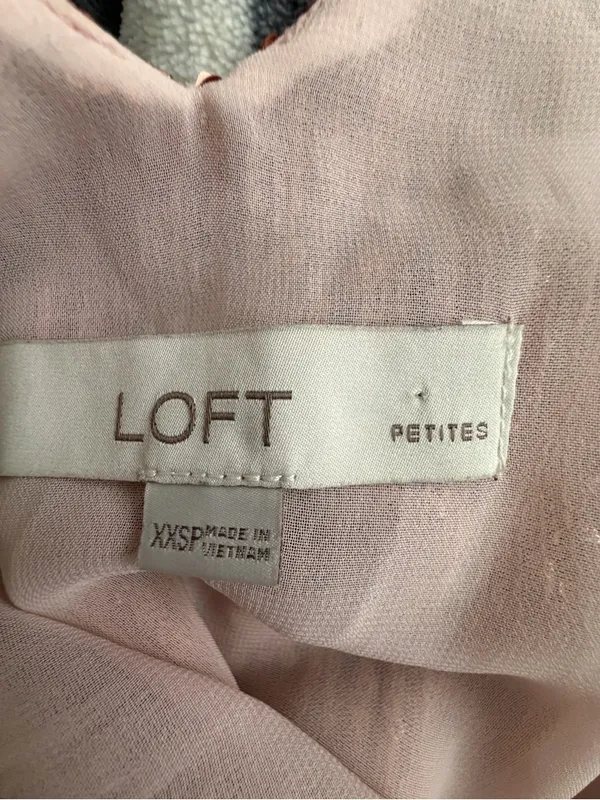 LOFT Petites women’s size XXSP Rose Gold Sequin Halter Crop Top Excellent(A641) - Image 9