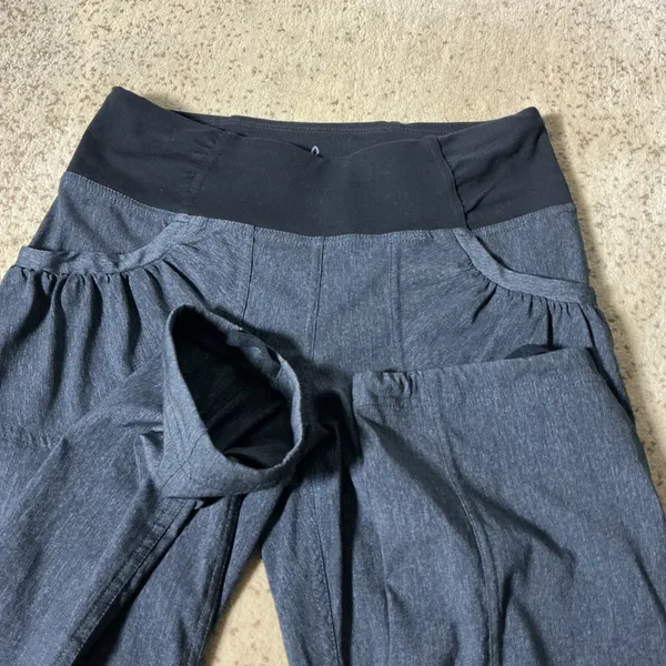 Prana Gorpcore‎ W4118TL17 Gray Heathered Hiking Granola Girl Pants Tall Inseam S - Image 7