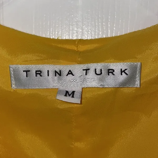 Trina Turk Bright Yellow Reef A-line Dress - Image 4