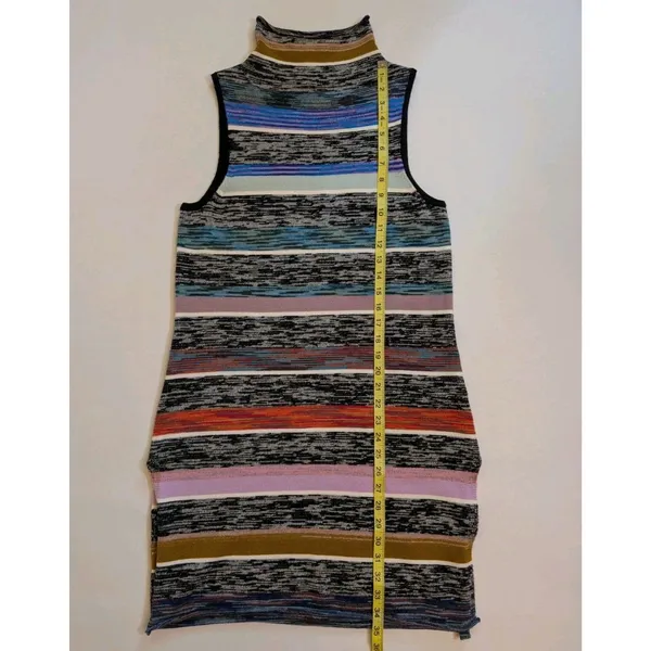 Anthropologie Maeve Stripe Sleeveless Sweater Tunic Sz M Lagenlook Preppy Funky Kitchie - Image 4