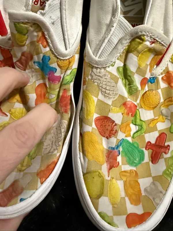 Vans x Haribo Classic Slip On Shoes Men's 6.5 Women 8 gummy bears - Image 2