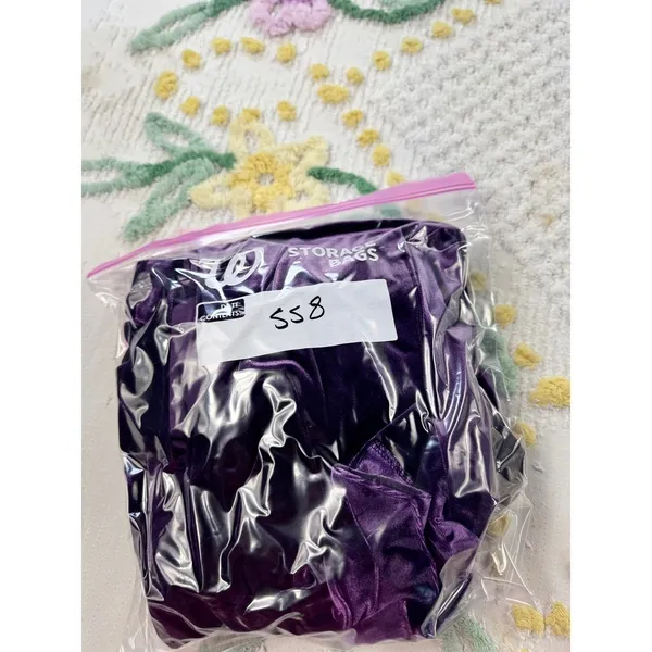 Kensie Purple Velvet Cowl Neck Ruched Sheath Dress Size‎ 12 - Image 10
