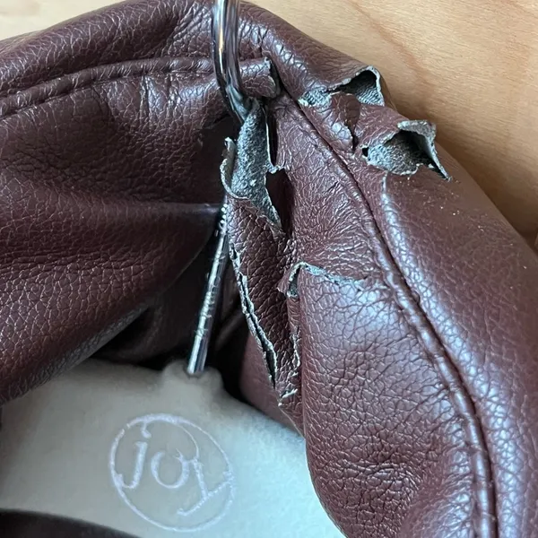 Abercrombie Women's Brown/Maroon Puffer Jacket - Image 4