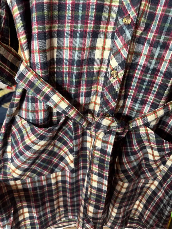 Grace & Lace Favorite Button Up Plaid Dress Size XS - Image 5