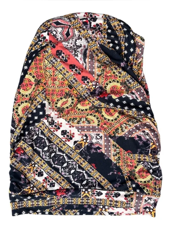Like New Free People She's Something Else Ruched Jersey Knit Skirt Size Small - Image 2