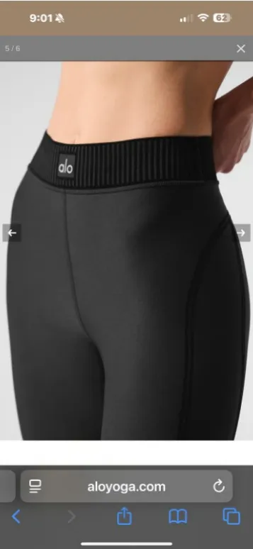 alo Airlift High-Waist 7/8 Line Up Legging small - Image 2