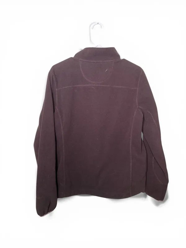 L.L. Bean Women’s brown fleece jacket size Med - Image 2