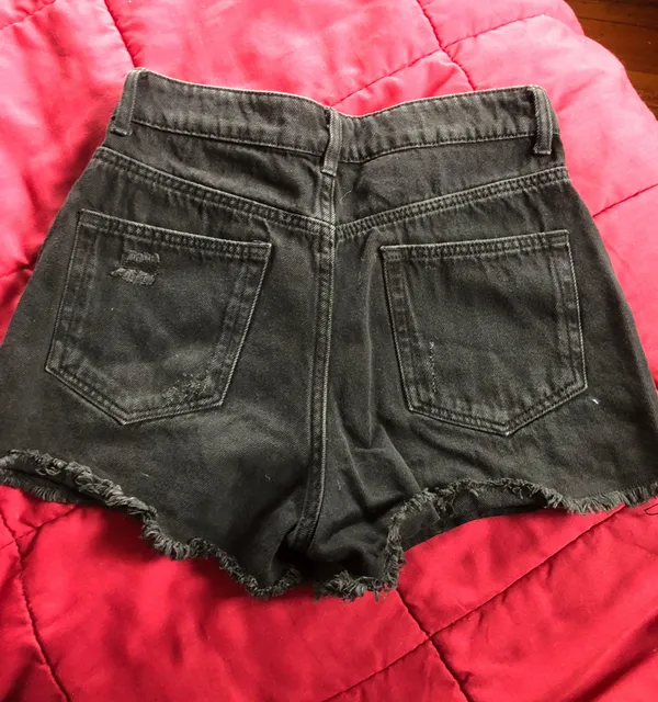Black Jean Shorts - Image 2