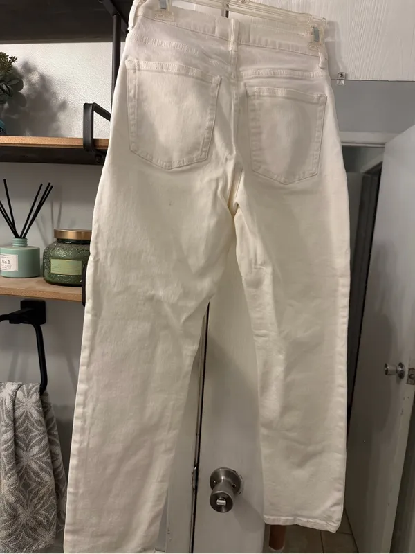 Everlane Cream Straight-Leg Jeans - Image 3