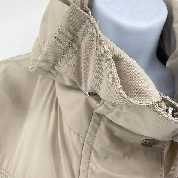 GEOX Respira Womens Beige Utility Jacket Size 8 Breathable Windproof Coat W5220D - Image 11