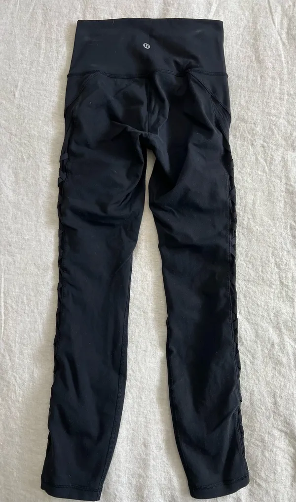 Lululemon Mesh Criss Cross 25” Leggings - Image 3