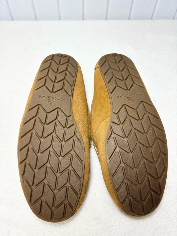 Koolaburra‎ By UGG Tan Suede Slip-On Slippers with Cream Sherpa Lining Size 7 - Image 6