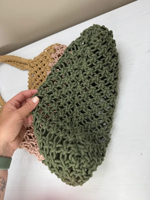 Aerie Multicolor Crochet Tote Bag - Image 6