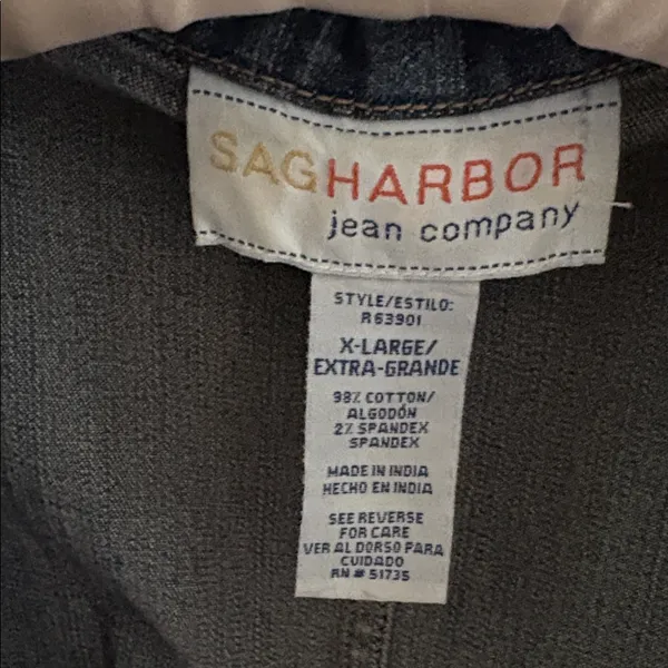 Sag Harbor Charcoal Denim Jacket - Image 2