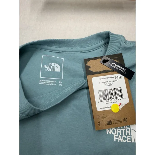 The North Face Women's Short Sleeve Box NSE T-Shirt Blue Size XL NWT - Image 7