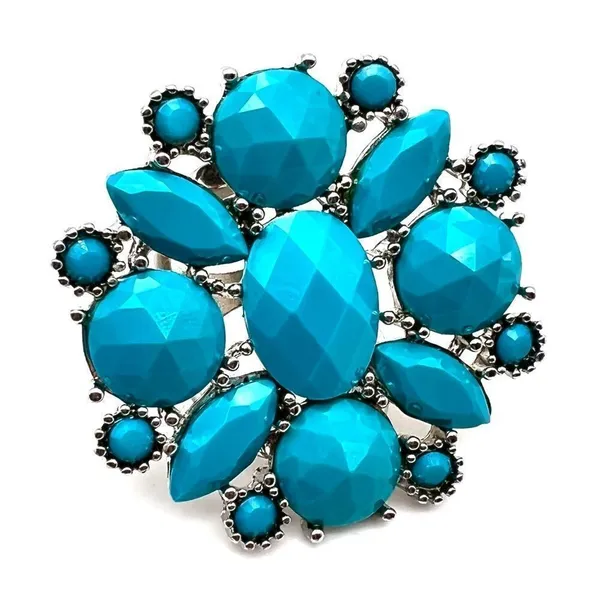 Aldo Turquoise Statement Southwest Ring size 7‎ - Image 7