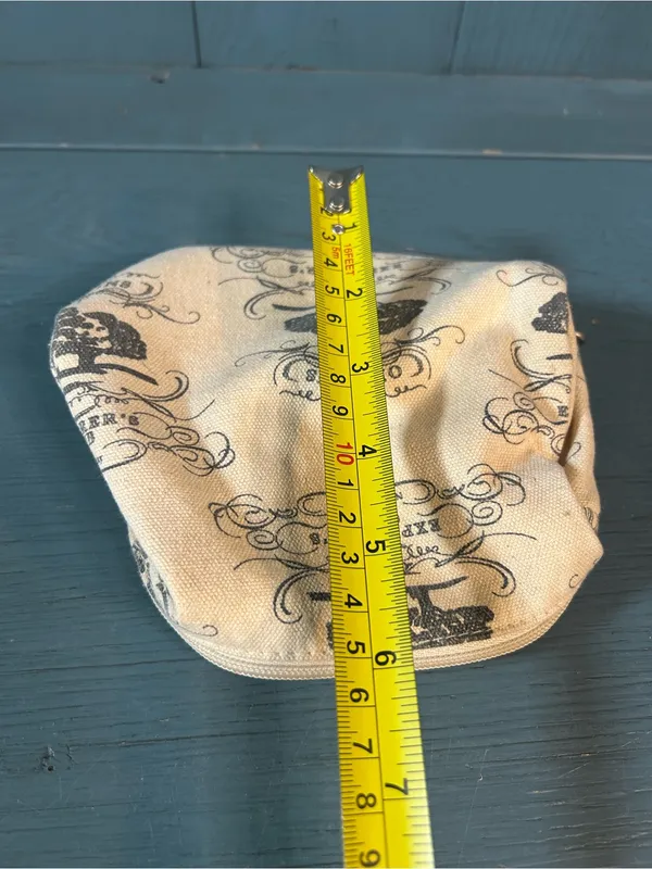 Origins Natural Canvas Cosmetic Pouch with Black Tree Print - Image 7