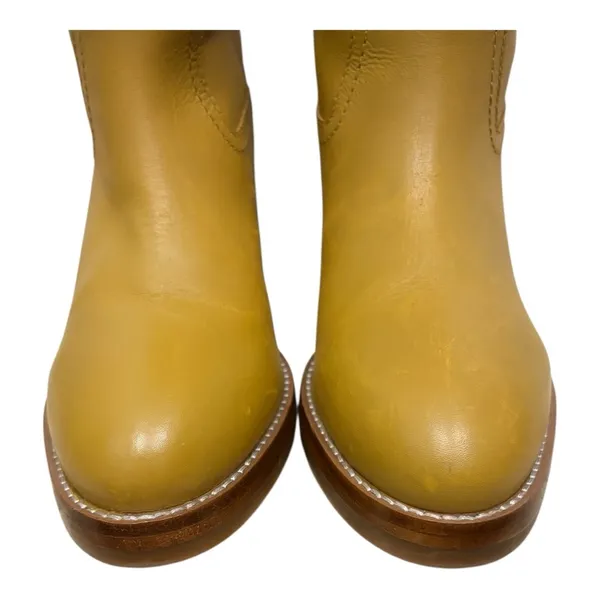Frye Camryn Tall Banana Leather Boots Boho Western Riding Pull On 8.5 NWT - Image 9