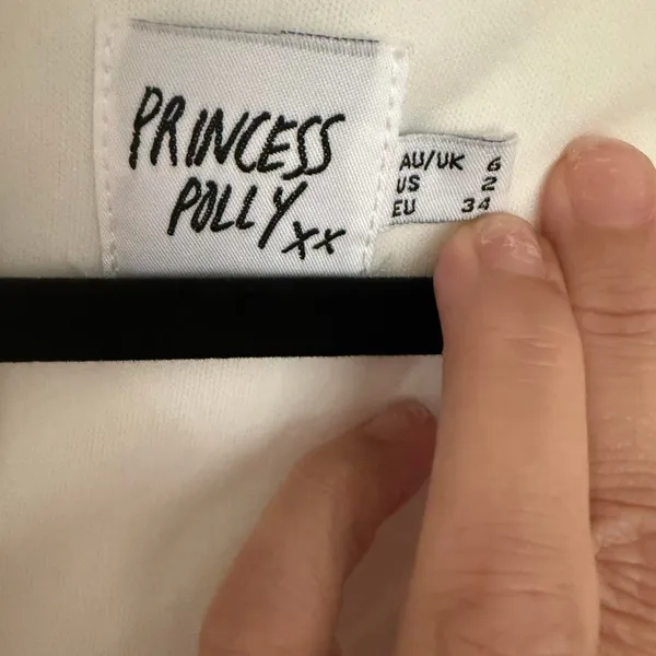 Princess Polly Ivory Wrap Mini Dress Womens Size 2 - Image 2