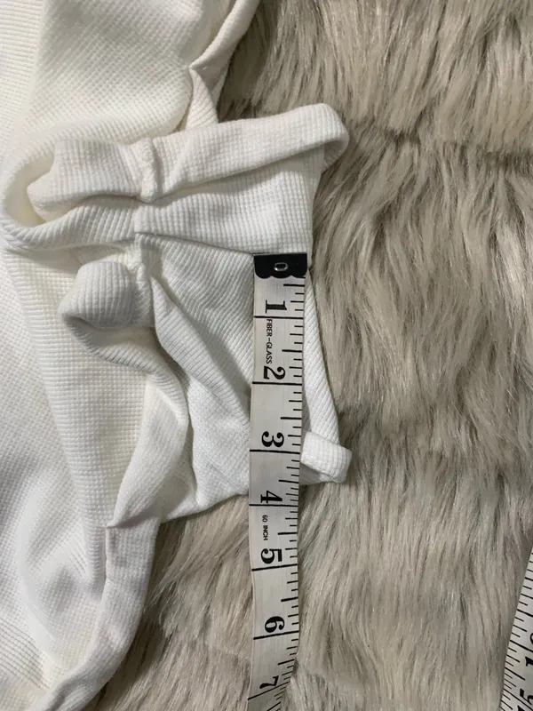 Anthropologie Short-Sleeve Waffle Knit Romper XS - Image 9