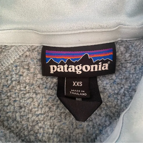 Patagonia Better Sweater 1/4 Zip Pullover Fleece Blue XXS - Image 3
