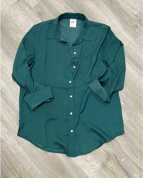 GAP Emerald Green Button Down Shirt  - Image 2