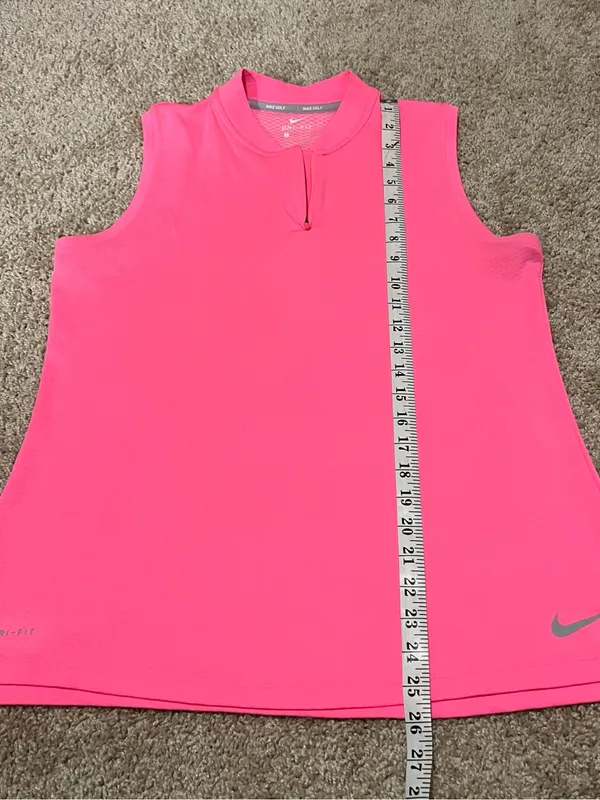 Nike Women’s Hot Pink Sleeveless Dri-FIT Tank - Image 6