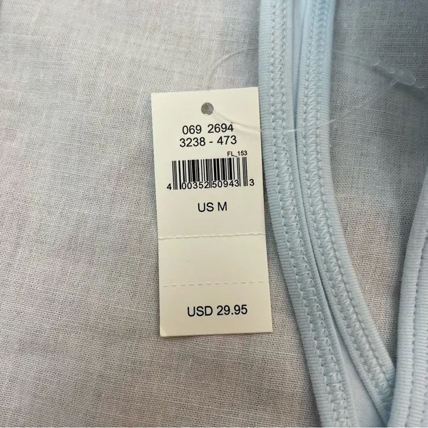 NWT Aerie Baby Blue Cotton Scoop Bralette M - Image 5