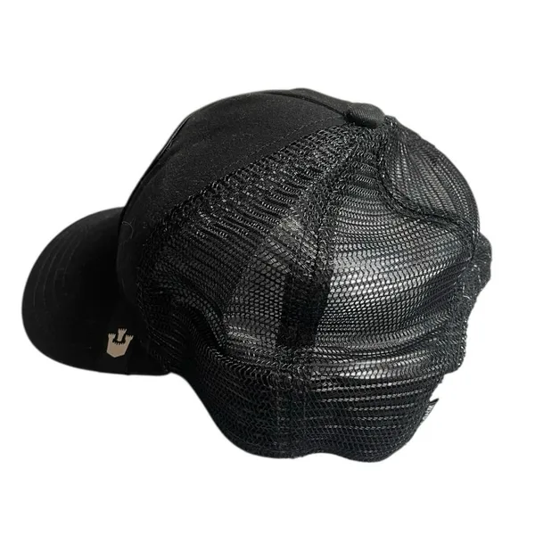 The Farm Goorin Bros Black Mesh Leopard Logo Adjustable Snap Trucker Cap Hat OS - Image 2
