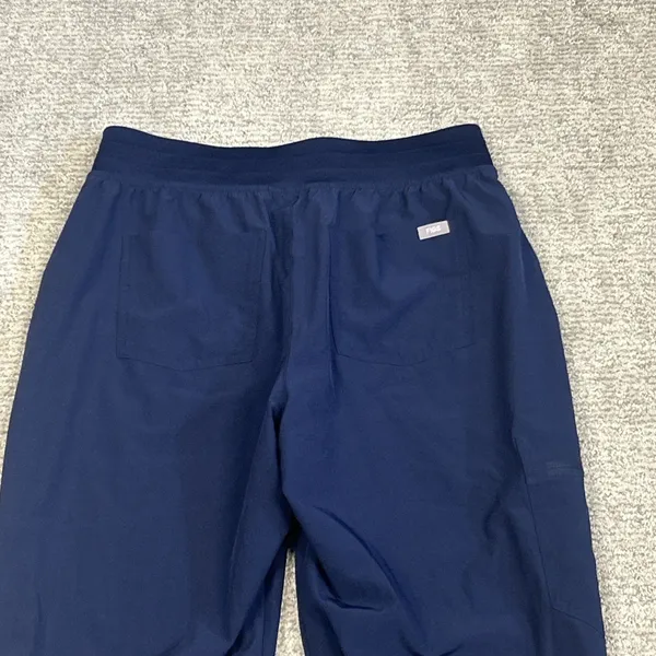 Figs Zamora Jogger Scrub Pants Medium Lined Navy Hospital Dental Medical Nurse - Image 8