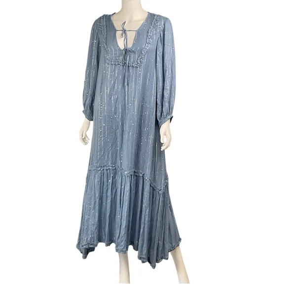 Sundress X Revolve Maria Maxi Dress in Roma Powder‎ Blue XS/S - Image 6
