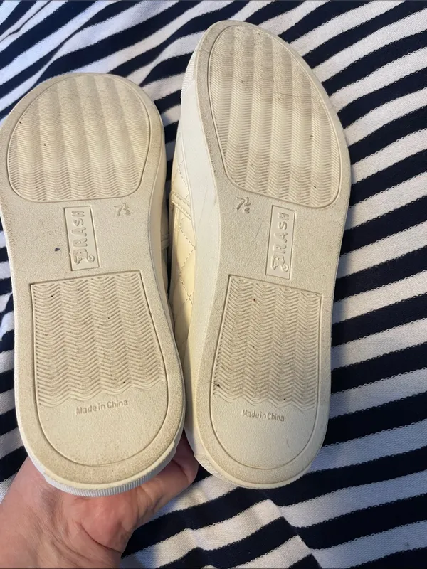 Brash White Quilted Slip-On Loafers - Image 7