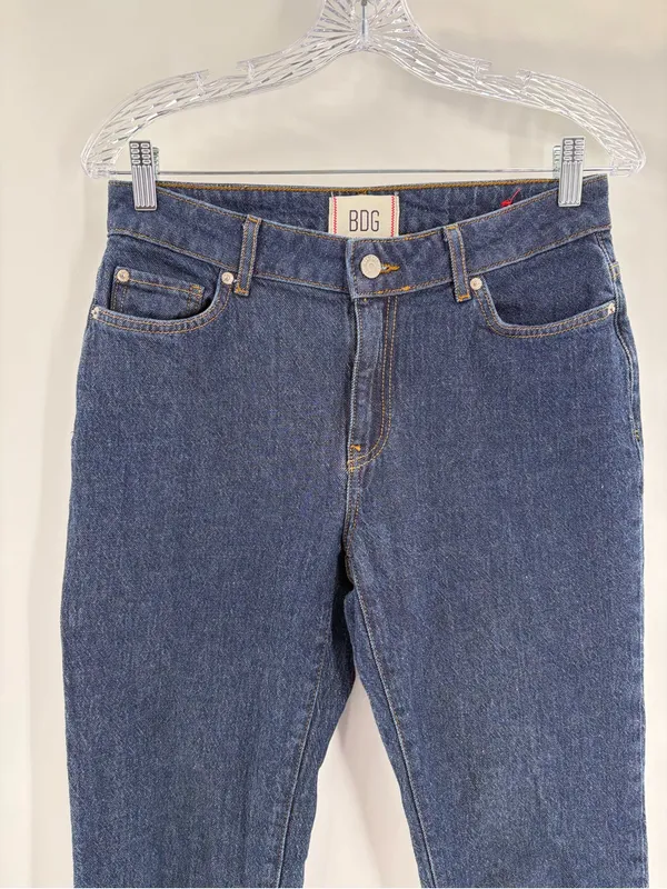 Urban outfitters BDG women’s dark blue mid rise skinny denim jeans size 28 - Image 4