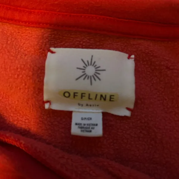 Aerie Vibrant Red Crew Neck Sweater - Image 2