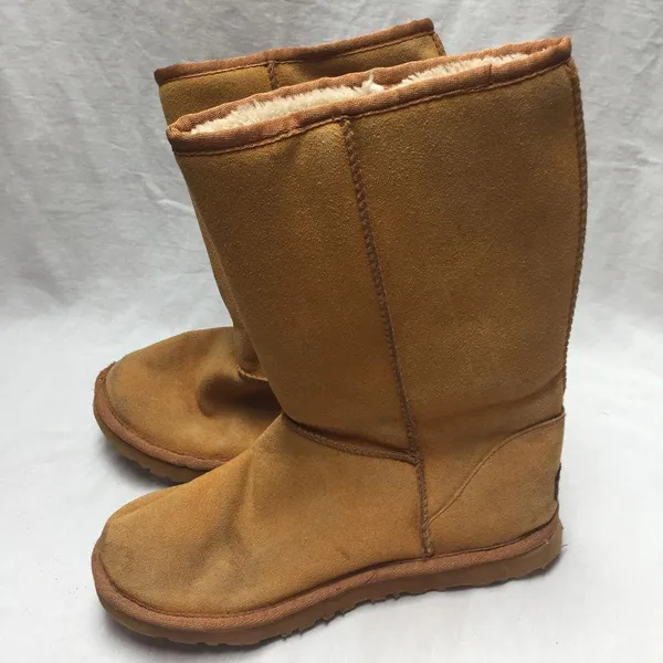 High UGG Tan Boots Size US 9 - Image 6