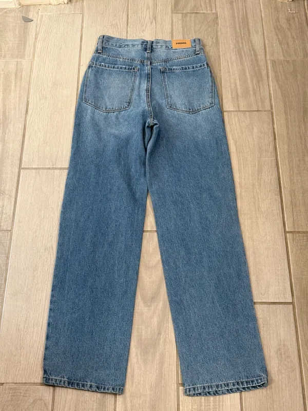 RSQ Medium Blue High-Rise Wide Leg Distressed Jeans - Image 5