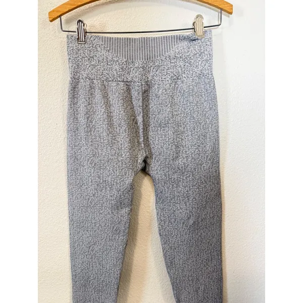 Gymshark Adapt Animal Seamless Leggings Grey Marl‎ High Waisted Women Size M - Image 4