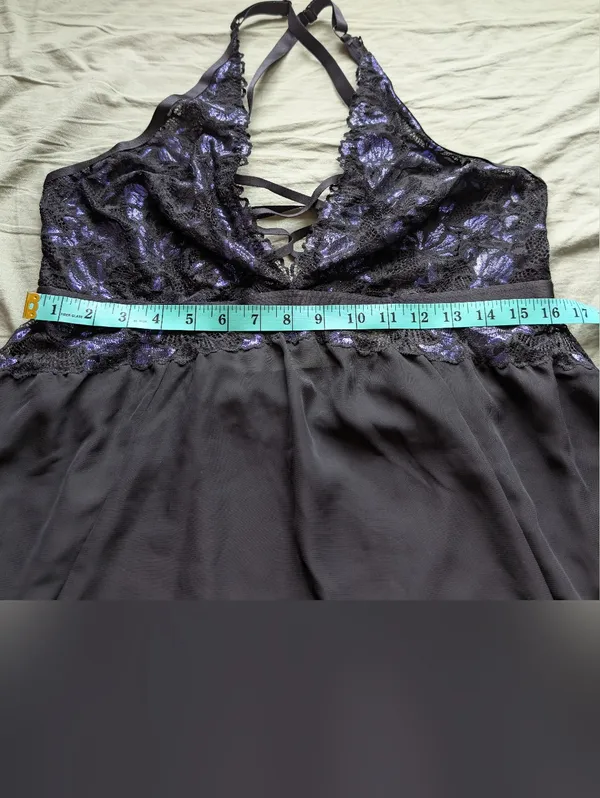 NWT Torrid Moody Butterflies Slip Dress 2X Black/Purple - Image 5