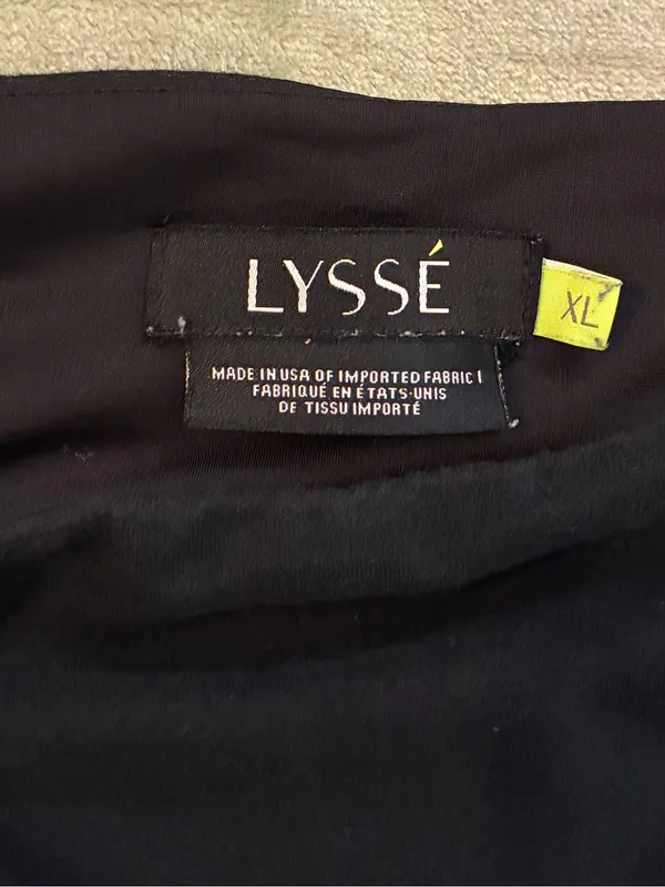 Women’s Lysse Black Capri Stretch Leggings Size X-Large - Image 4