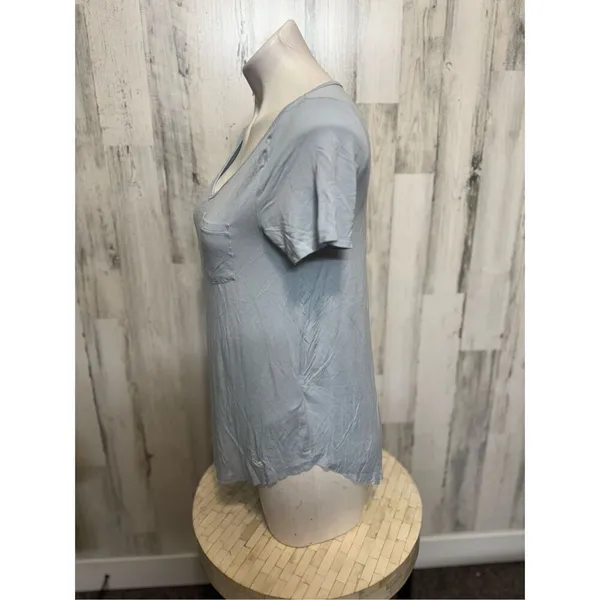 Hollister Light Blue Pocket Tee Small | Must Have Collection Soft Basic T Shirt - Image 5
