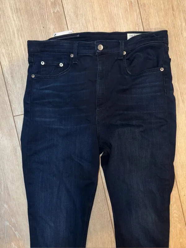 NWT rag & bone Nina straight high dark rise jeans 34 - Image 3