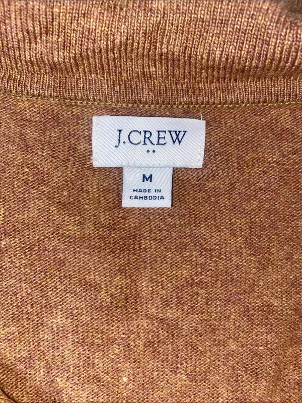 J. Crew Wool Cotton blend Copper-Tone Button-Up Belted Cardigan - Image 2
