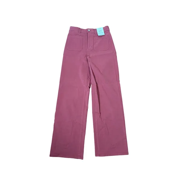 Madewell Emmett Wide Leg‎ High Rise Pants Antique Rose Pink size 25 NWT - Image 2