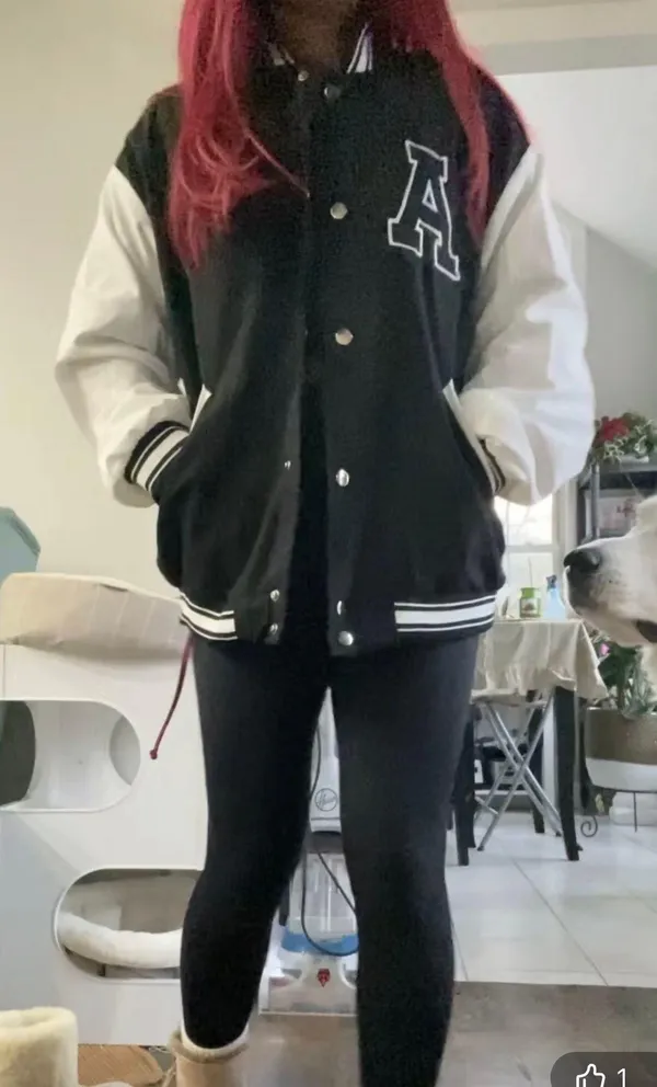 Varsity Small Letter A Sweater Jacket Windbreaker Warm Nwot - Image 2