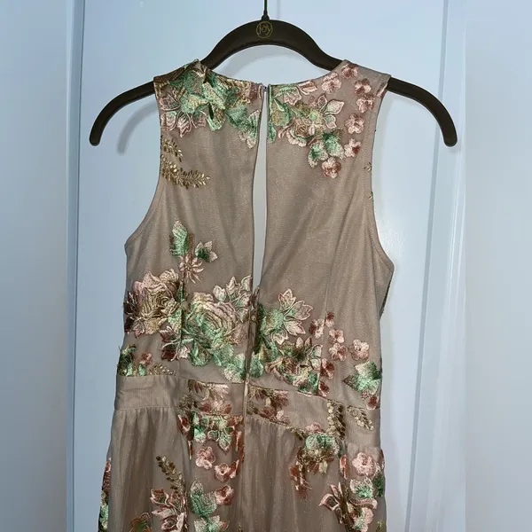 Hello Molly Fairy Embroidery Mesh Floral Plunge Neckline Zip Up Romper Sz 10 - Image 10