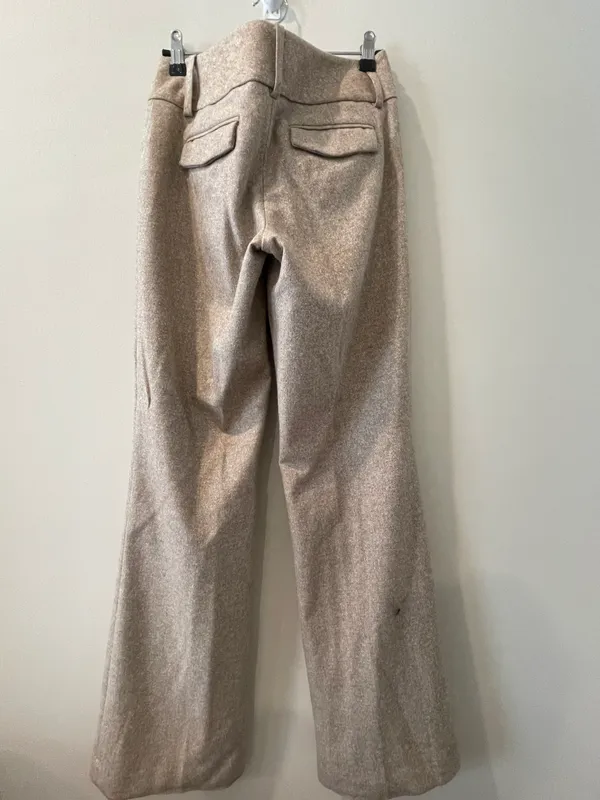 Express DESIGN STUDIO EDITOR TAN TWEED PANTS SIZE 2 - Image 2