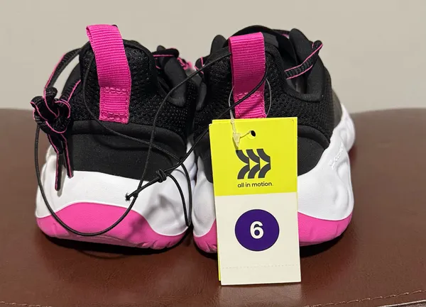 All In Motion Pink and Black Sneakers - Image 5
