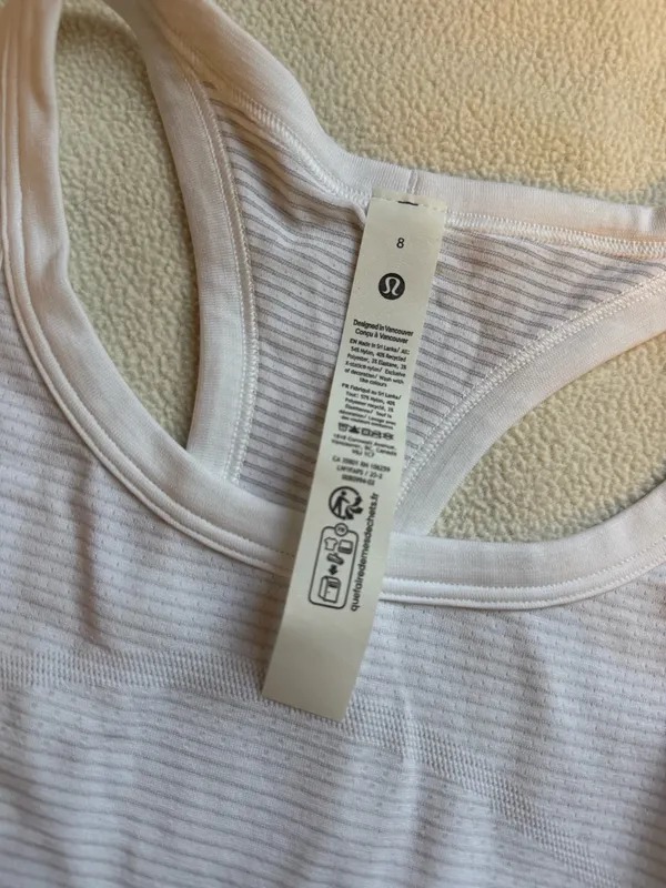 Lululemon Tank Align White 8 - Image 2