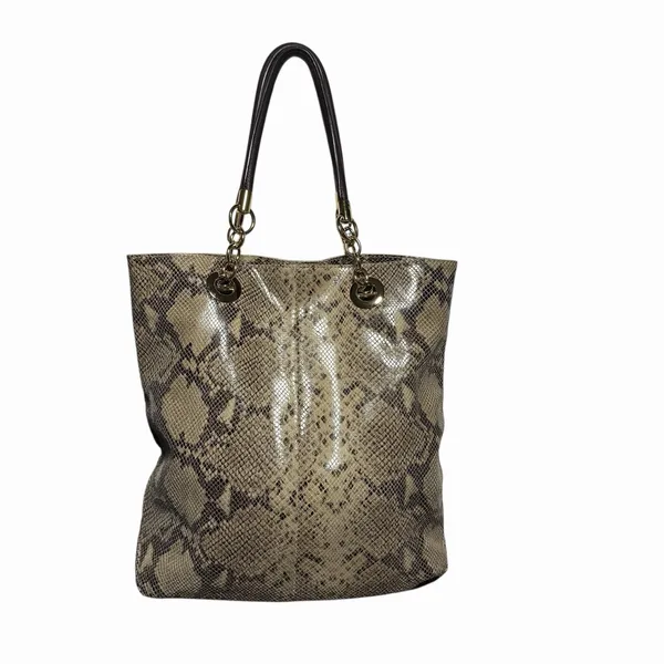 Cynthia Rowley Snakeskin Shoulder Bag Genuine Leather Gold‎ Hardware Mob wife - Image 2
