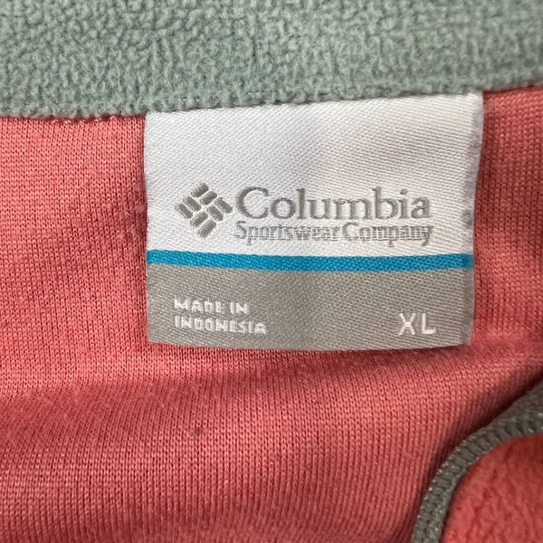 Columbia women’s Pink and Gray Quarter-Zip Sweatshirt size XL - Image 2